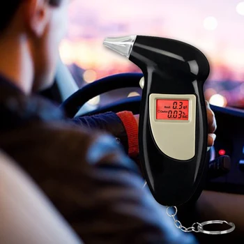 NOI Profesională Alcool Tester Etilotest Digital Display LCD Respirația Analizor Portabil de Alcool Dispozitiv de Detectare pentru Șoferi