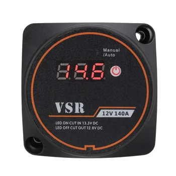 Tensiune Sensibile Split Taxa de Releu Digital Display VSR 12V 140A pentru Rulote Auto RV Yacht Smart Battery Izolator Taxa