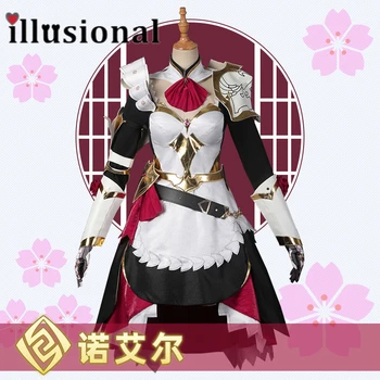 iluzorie Genshin Impact Noelle Cosplay Costum Noelle Maid dress pentru femei costume de Halloween