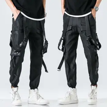 Stil coreean Pantaloni pentru Bărbați Streetwear Moda Harajuku joggeri Bărbați Pantaloni Cargo Pantaloni Casual Barbati Haine Elastic Talie Pantaloni