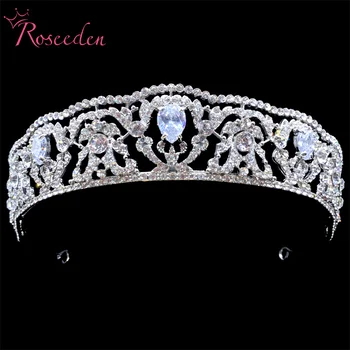 De lux Cubic Zirconiu Coroana de Cristal Regal de Mireasa Diademe Mireasa Accesorii de Par, Bijuterii RE4201