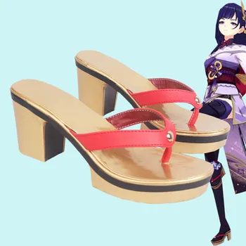 Anime populare Jocuri Genshin Impact Raiden Shogun Baal Tocuri inalte Unisex Rol Pantofi Anime Accesorii Joc de Rol pantof