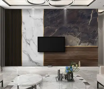 beibehang personalizate de Marmură Geometrice din Lemn de Cereale Foto Murală tapet Dormitor, Hotel, Restaurant arta 3D, imagini de Fundal pentru camera de zi