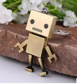 100buc/lot, copii de moda din Aliaj Drăguț Robot Breloc de Creatie Bijuterii Brelocuri Auto brelocuri copii Adulți cadou de Ziua de nastere
