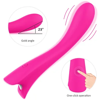 Noi Feminin Silicon G-Spot Clitoris Vagin Vibrator Vibrator Reincarcabil Puternic Vibrator Pentru Masaj Adult Sex Toys Roz Violet