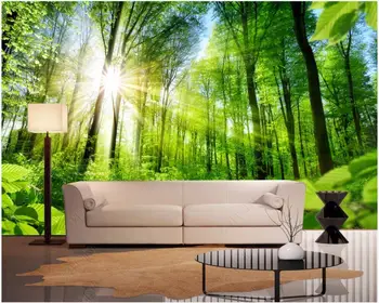 Personalizat murale 3d foto tapet pădure Însorit mare copac peisaj natural home decor living tapet pentru pereți 3 d în rulouri