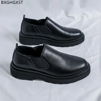 Mocasini din Piele Formale de Design Italian Pantofi pentru Bărbați 2022 Alunecare pe Pantofi Barbati Negru Business Casual Pantofi pentru Bărbați Chaussure De Homme