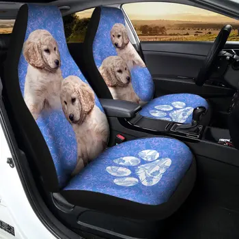 Drăguț Goldendoodle Huse Auto Personalizate Auto Accesorii de Interior,Pachet de 2 Universal Scaunul din Față Capacul de Protecție
