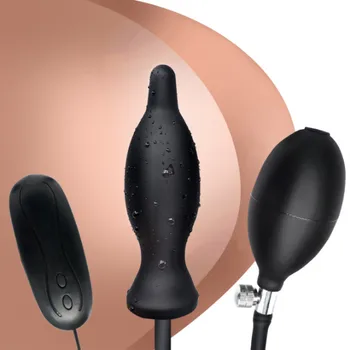 10 Viteza Gonflabile Anal Plug Vibrator Anal Dilatator De Prostata Pentru Masaj Umfla Big Butt Plug Dildo-Uri, Jucarii Sexuale Pentru Barbati Femei Gay