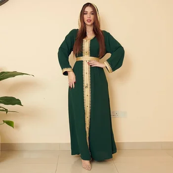 Ramadan Eid Mubarak Caftan Dubai Abayas Rochii Pentru Femei Arabia Arabe Turcia Islam, Musulman Lung Rochie Caftan Arabi Rochie