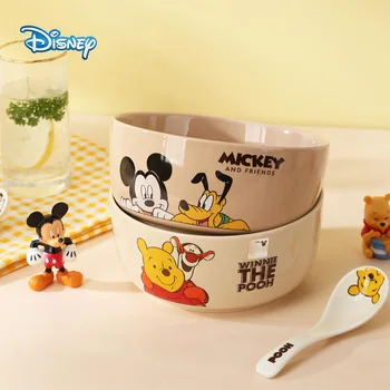7 Inch Desene animate Disney Mickey Tigger Pooh Urs Ceramice Mese de uz Casnic Noodle Bowl Castron Salata Copii Castron de Orez Castron de Alimentare