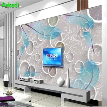 3D Simple, Moderne Nordic TV de Fundal de Decor de Perete Tapet Personalitate Pene Dormitor, Camera de zi Murală Personaliza Orice Dimensiune