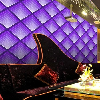 wellyu pline de culoare violet luminos KTV hotel tapet rezistent la apa fata club de divertisment foita de aur foita de argint tapet