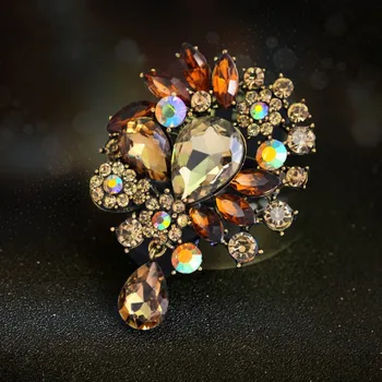 2023 Noua Moda Fierbinte Acrilice Vintage Floare Broșă de Cristal fromSwarovskis Europene Moda bijuterii Bijuterii