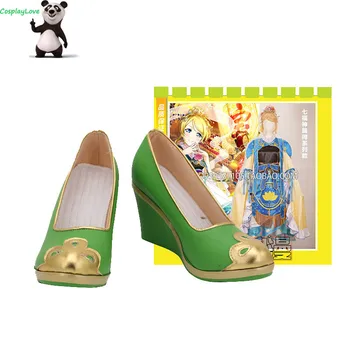 CosplayLove Iubesc Viata All Star Hanayo Koizumi Verde Cosplay Pantofi Cizme Lungi Din Piele Personalizate
