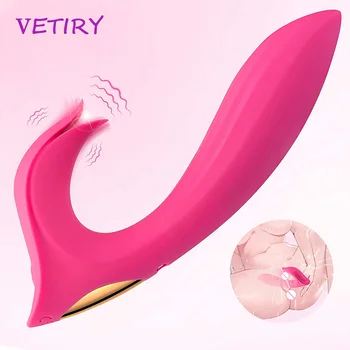 VETIRY Penis artificial Penis Vibrator de Masaj de Prostata G-Spot Vibrator Vagin Stimulator Clitoris Jucarii Sexuale Pentru Barbati Femei Sfarcuri Masaj