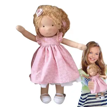 Manual Papusa De Plus Moale Baby Doll Pentru Copii Copii Copii Fete Drăguț Păpușă De Pluș Jucării Figura Papusa De Carpa Ragdoll Umplute Jucărie De Pluș