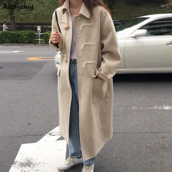 Amestecuri de Femei cu Mult Stil Elegant de Iarna Fierbinte de Vânzare Casual Versiunea coreeană Licitație Toate-meci de Streetwear Student Mujer Uza Buzunare