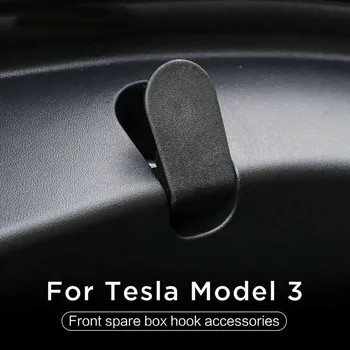 2 BUC Fata de Stocare de Rezervă Cutie Portbagaj Cârlige Pentru Tesla Model 3 2017-2020 ABS Negru