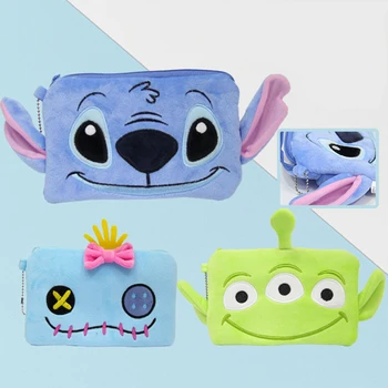 Kawaii Disney Stitch Jucării De Pluș Extrem De Pluș Penar Portofel Card Pachet De Păpuși Monstru Sac De Cosmetice Cadouri De Craciun