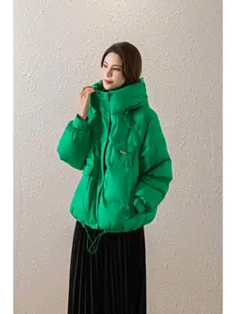 Femei Alb Rață Jos Jacheta LooseOutwear Cald De Toamna Iarna De Top Coreea Style Moda Haina
