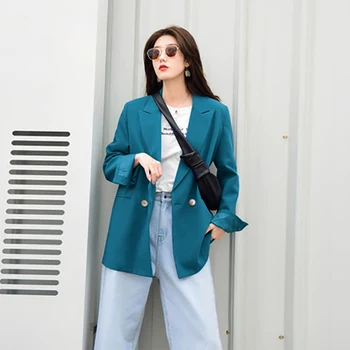 2020 Sacou Casual pentru Femei de Moda de Primăvară Blazere și Jachete de Lucru Office Lady Costum cu Maneci Lungi Afaceri de sex Feminin Blazer Coat L554
