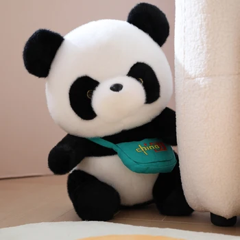 1 buc 24-40cm Kawaii Panda de Pluș Jucării Panda Minunat Cu Ghiozdan de Pluș Moale Păpuși Pentru Copii de Ziua de nastere Cadouri de Craciun