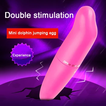 Mini G-Spot Vibrator Glont Vibrator de Masaj Delfin Sărituri Ouă Vibrator Dual Stimulator Clitoris Jucarii Sexuale pentru Femei