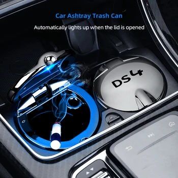 Pentru Cabrio DS4 Portabil Universal cu LED-uri de lumină de fum camion scrumiera Scrumiera Auto tabachera, Cutie auto accesorii de interior