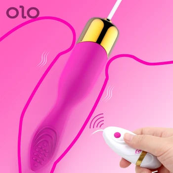OLO 12 Viteze Tounge Lins Vibrator Puternic Vibrator Ou Vagin Stimulator Clitoris Telecomanda Jucarii Sexuale pentru Femei