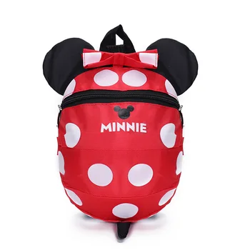 Disney rucsac Copil de 1-3 ani copilul sac de Drăguț desen animat mickey Minnie băieți și fete, copii de grădiniță sac cu anti-a pierdut coarda
