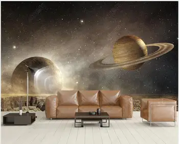 Fotografie 3d tapet pentru pereți în rulouri personalizate murală univers Science-fiction, planetă, cer înstelat Living home decor de perete de hârtie