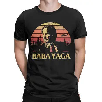 Amuzant John Wick Baba Yaga T-Shirt pentru Barbati Guler Rotund din Bumbac 100% Tricouri Film de Acțiune Maneca Scurta Tricou Imprimat Îmbrăcăminte