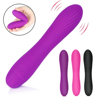 10 Frecvența Silicon Moale G Spot Vibrator pentru Femei Reincarcabil Anal Pizde Stimulator Mut Dildo Vibrator Adult Jucarii Sexuale