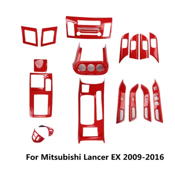 Roșu pentru Mitsubishi Lancer EX 2009-2016 Direcție de Evacuare de Viteze Mâner Capac Panou Consola centrala de Control Fereastră de Turnare Tapiterie