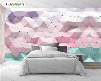 Papel de parede personalizate curcubeu geometrie 3d tapet mural, living tv de perete dormitor tapet decor acasă