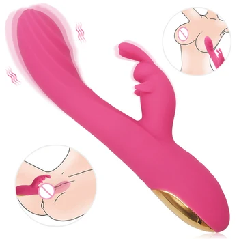 Sexy Dildo Vibrator G-Spot Iepure Vibratoare Jucarii Sexuale pentru Femei pentru Orgasm Stimulator Vaginal Masaj sex Feminin Masturbatori SexShop