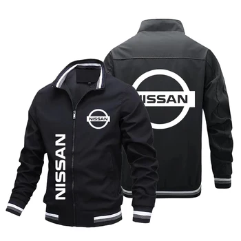 2022 Primăvară și de toamnă de calitate înaltă jacheta barbati tendință noul NISSAN masina logo-ul imprimat Jacheta barbati respirabil barbati top