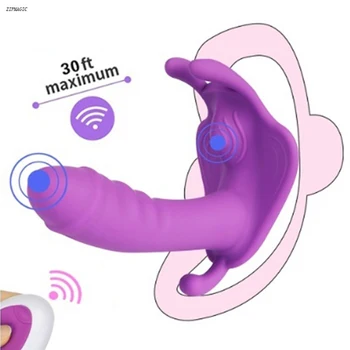 10 Viteza Portabil Invizibil Fluture Dildo Vibrator G-Spot Stimulator de Control de la Distanță Masturbator Jucarii Sexuale pentru Femei