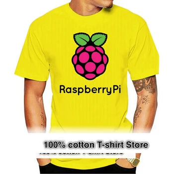 Geek Fanii Barbati Tricou Turma Tipărite Raspberry Pi O-gat Maneci Scurte din Bumbac Model T-shirt Barbati Casual se Potrivesc Programator Tees