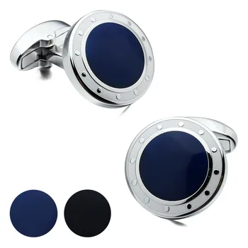 HAWSON Bărbați de Lux butoni Blue&Black butoni Designer francez Manșetă de Vânzare Marina butoni pentru barbati