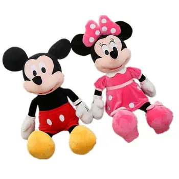 Desene animate Disney 40 cm Minnie Mickey Mouse jucării de pluș drăguț băiat de păpuși pentru Copii Cadou de Ziua de nastere