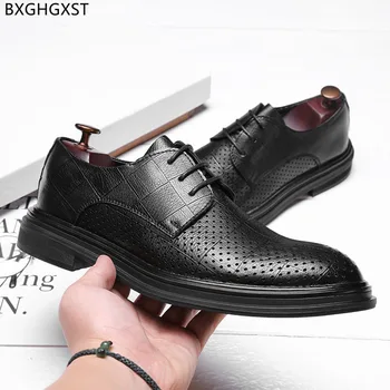 Rochie eleganta de Pantofi de Mens de Moda Negru Pantofi de Vara Barbati de Lux Costum de Designer de Pantofi pentru Bărbați de Birou 2022 Chaussure De Homme Sapato
